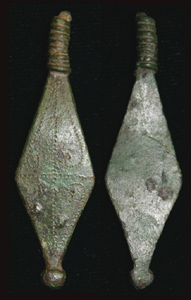 Strap End, Amphora, Narrow Type, c. 4th Cent Strap End, Amphora, Narrow Type, c. 4th Cent